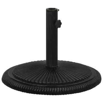 Fekete öntöttvas napernyőtalp 45 x 45 x 30 cm - utánvéttel vagy ingyenes szállítással