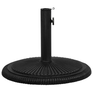 Fekete öntöttvas napernyőtalp 45 x 45 x 30 cm - utánvéttel vagy ingyenes szállítással