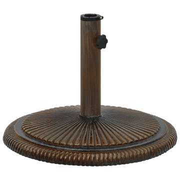 Bronzszínű öntöttvas napernyőtalp 45 x 45 x 30 cm - utánvéttel vagy ingyenes szállítással