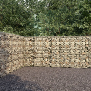 Horganyzott acél gabion fal borítással 600 x 30 x 200 cm - utánvéttel vagy ingyenes szállítással