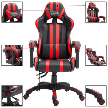 Piros műbőr gamer szék - utánvéttel vagy ingyenes szállítással