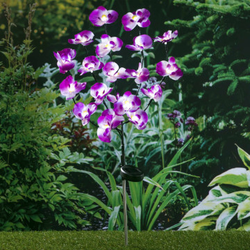 HI LED-es napelemes orchideás kerti lámpa 75 cm - utánvéttel vagy ingyenes szállítással