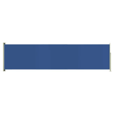 Kék behúzható oldalsó terasznapellenző 160 x 600 cm - utánvéttel vagy ingyenes szállítással