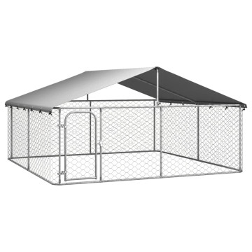 Kültéri kutyakennel tetővel 300 x 300 x 150 cm - utánvéttel vagy ingyenes szállítással