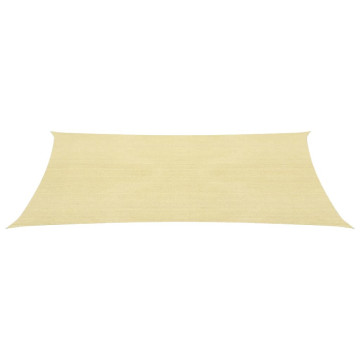 Bézs HDPE napvitorla 160 g/m² 2,5 x 4,5 m - utánvéttel vagy ingyenes szállítással