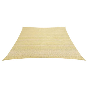 Bézs HDPE napvitorla 160 g/m² 4/5 x 4 m - utánvéttel vagy ingyenes szállítással