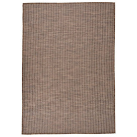 Barna lapos szövésű kültéri szőnyeg 160 x 230 cm - utánvéttel vagy ingyenes szállítással