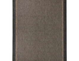 Sötétbarna lapos szövésű kültéri szőnyeg 120 x 170 cm - utánvéttel vagy ingyenes szállítással