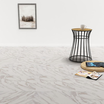 Fehér márvány öntapadó PVC padló burkolólap 5,11 m² - utánvéttel vagy ingyenes szállítással
