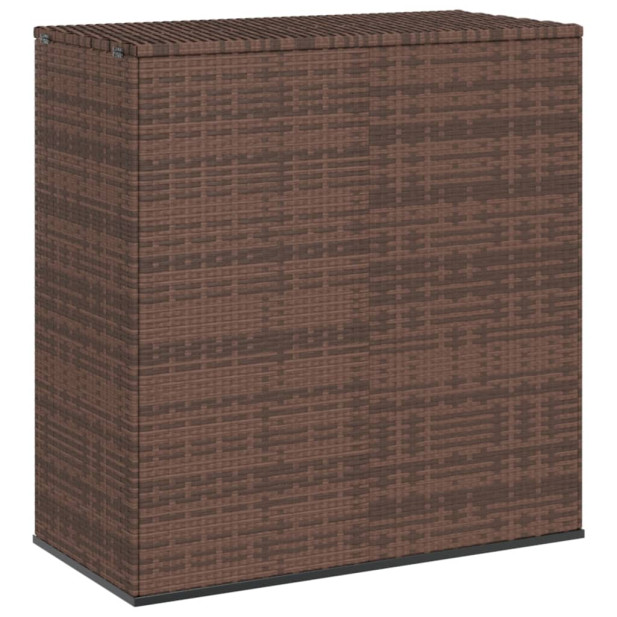 Barna polietilén rattan kerti párnatartó láda 100x49x103,5 cm - utánvéttel vagy ingyenes szállítással