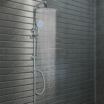 Rozsdamentes acél dupla fejű zuhanyszett kézi zuhannyal - utánvéttel vagy ingyenes szállítással
