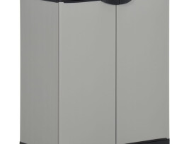 Szürke és fekete PP kerti hulladéktároló szekrény 68x40x85 cm - utánvéttel vagy ingyenes szállítással