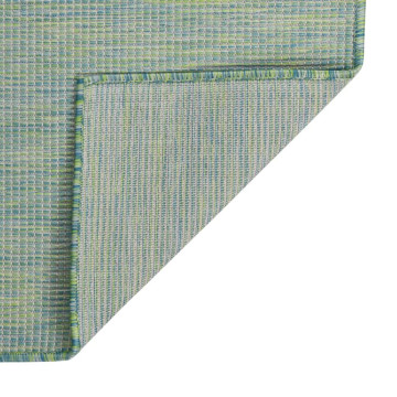 Türkizkék lapos szövésű kültéri szőnyeg 200 x 280 cm - utánvéttel vagy ingyenes szállítással