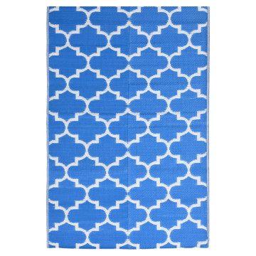 Kültéri szőnyeg ARAKIL kék 160x230 cm PP - utánvéttel vagy ingyenes szállítással