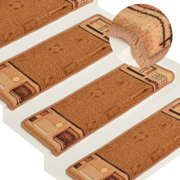 10 db bézs öntapadó lépcsőszőnyeg 65 x 25 cm - utánvéttel vagy ingyenes szállítással