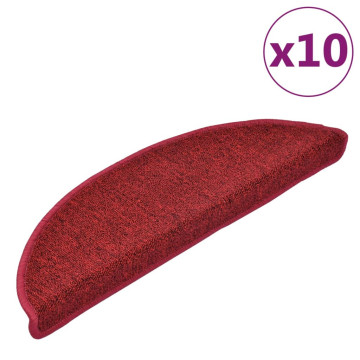 10 db bordói vörös lépcsőszőnyeg 56x20 cm - utánvéttel vagy ingyenes szállítással