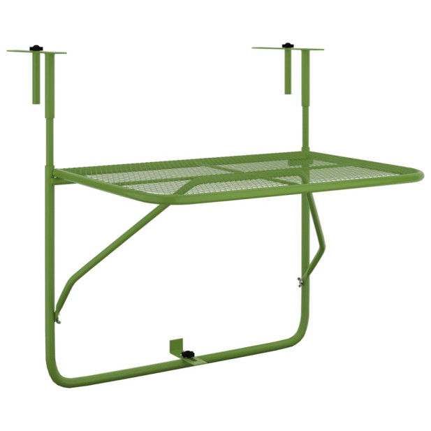 Zöld acél erkélyasztal 60 x 40 cm - utánvéttel vagy ingyenes szállítással