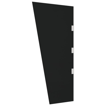 Fekete edzett üveg oldalpanel ajtóelőtetőhöz 50 x 100 cm - utánvéttel vagy ingyenes szállítással