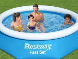 Bestway Fast Set felfújható kerek medence 244 x 66 cm - utánvéttel vagy ingyenes szállítással