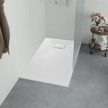 Fehér SMC zuhanytálca 90 x 70 cm - utánvéttel vagy ingyenes szállítással