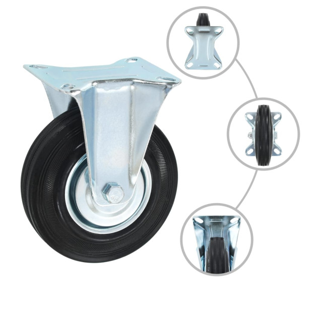 8 darab fix görgő 125 mm - utánvéttel vagy ingyenes szállítással