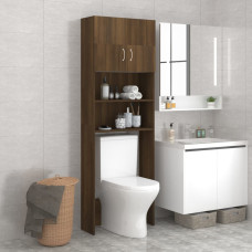 Barna tölgy színű fürdőszobaszekrény 64x25,5x190 cm - utánvéttel vagy ingyenes szállítással