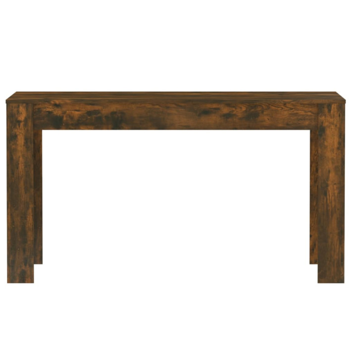 Füstös tölgy színű szerelt fa étkezőasztal 140 x 74,5 x 76 cm - utánvéttel vagy ingyenes szállítással