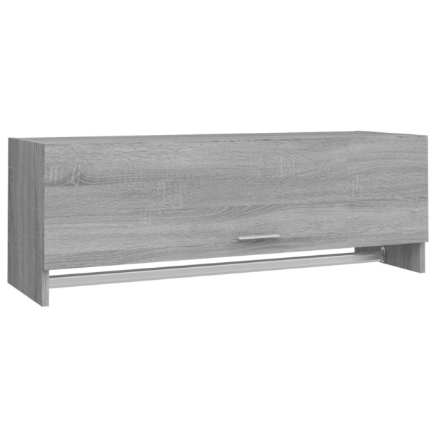 Szürke sonoma színű szerelt fa ruhásszekrény 100 x 32,5 x 35 cm - utánvéttel vagy ingyenes szállítással