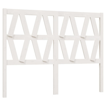 Fehér tömör fenyőfa ágyfejtámla 126 x 4 x 100 cm - utánvéttel vagy ingyenes szállítással