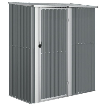 Szürke horganyzott acél kerti fészer 180,5 x 97 x 209,5 cm - utánvéttel vagy ingyenes szállítással