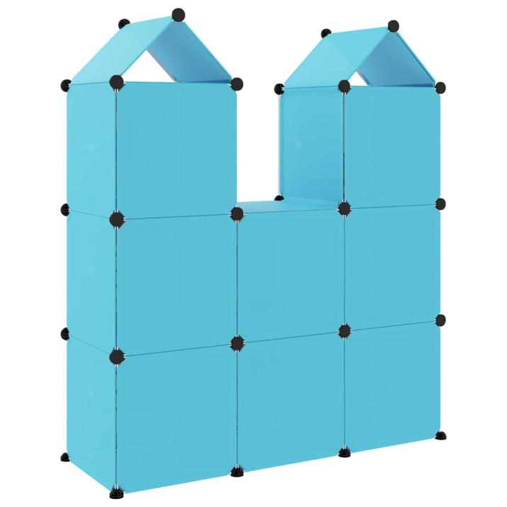 Kék polipropilén tárolókocka gyerekeknek 8 kockával - utánvéttel vagy ingyenes szállítással