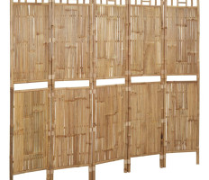 5 paneles bambusz paraván 200 x 180 cm - utánvéttel vagy ingyenes szállítással