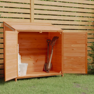 Barna tömör fenyőfa kerti fészer 102 x 52 x 112 cm - utánvéttel vagy ingyenes szállítással