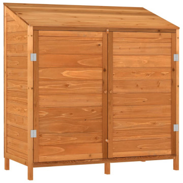 Barna tömör fenyőfa kerti fészer 102 x 52 x 112 cm - utánvéttel vagy ingyenes szállítással