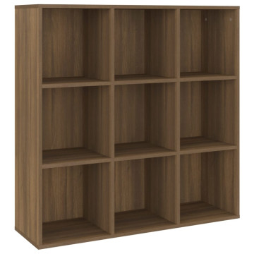 Barna tölgy színű könyvszekrény 98 x 29 x 97,5 cm - utánvéttel vagy ingyenes szállítással