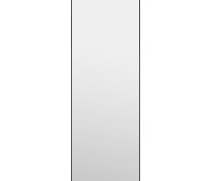 Fekete üveg és alumínium ajtótükör 40x100 cm - utánvéttel vagy ingyenes szállítással