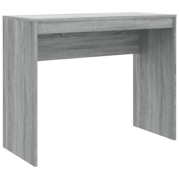 Szürke sonoma színű szerelt fa íróasztal 90x40x72 cm - utánvéttel vagy ingyenes szállítással