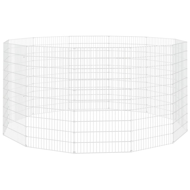 12 paneles horganyzott vas szabadon álló állatketrec 54x100 cm - utánvéttel vagy ingyenes szállítással