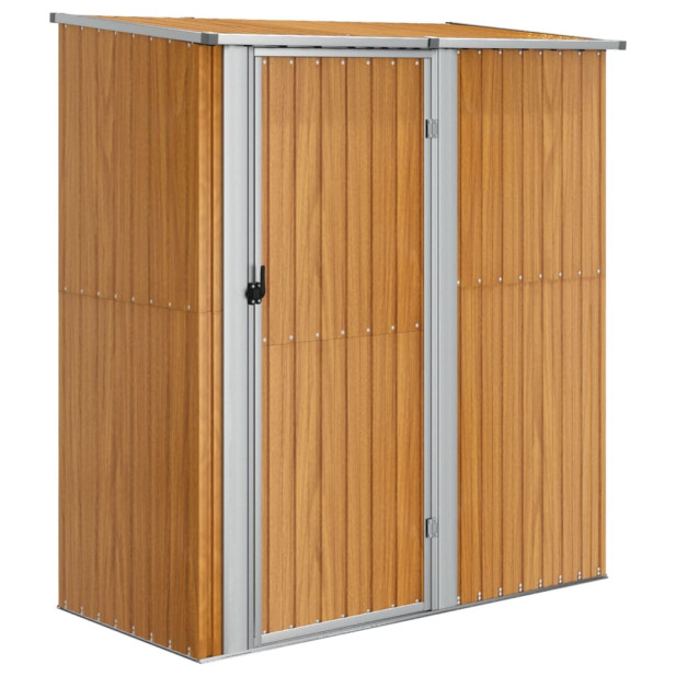 Barna horganyzott acél kerti kerékpártároló 180,5x97x209,5 cm - utánvéttel vagy ingyenes szállítással