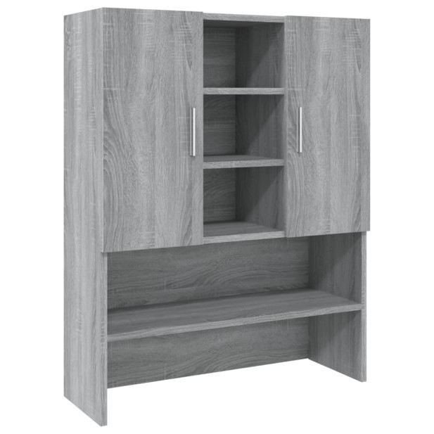 Szürke sonoma színű mosógépszekrény 70,5 x 25,5 x 90 cm - utánvéttel vagy ingyenes szállítással