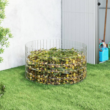 Horganyzott acél kerti komposztáló Ø100 x 50 cm - utánvéttel vagy ingyenes szállítással