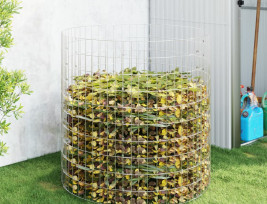 Horganyzott acél kerti komposztáló Ø100 x 100 cm - utánvéttel vagy ingyenes szállítással