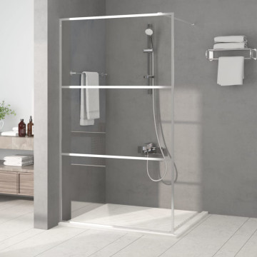 Ezüstszínű átlátszó ESG üveg zuhanyfal 115x195 cm - utánvéttel vagy ingyenes szállítással
