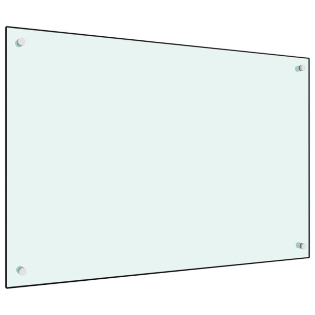 Fehér edzett üveg konyhai fröccsenésgátló 90 x 60 cm - utánvéttel vagy ingyenes szállítással