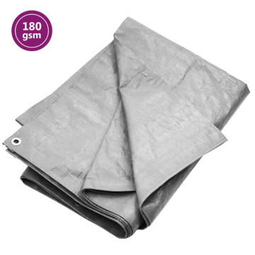 Szürke HDPE takaróponyva 180 g/m² 4 x 6 m - utánvéttel vagy ingyenes szállítással