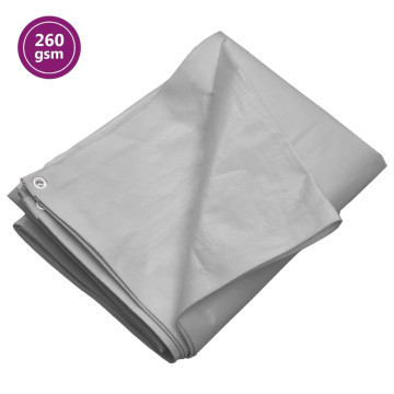 Szürke HDPE takaróponyva 260 g/m² 2 x 3 m - utánvéttel vagy ingyenes szállítással