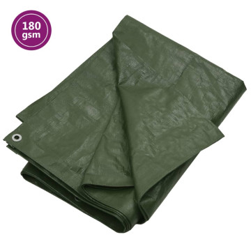 Zöld HDPE takaróponyva 180 g/m² 3 x 6 m - utánvéttel vagy ingyenes szállítással