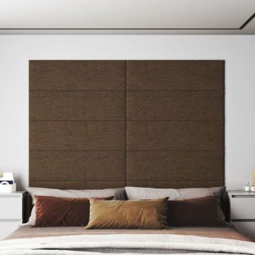 12 db barna szövet fali panel 90x30 cm 3,24 m² - utánvéttel vagy ingyenes szállítással