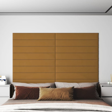 12 db barna bársony fali panel 90x15 cm 1,62 m² - utánvéttel vagy ingyenes szállítással