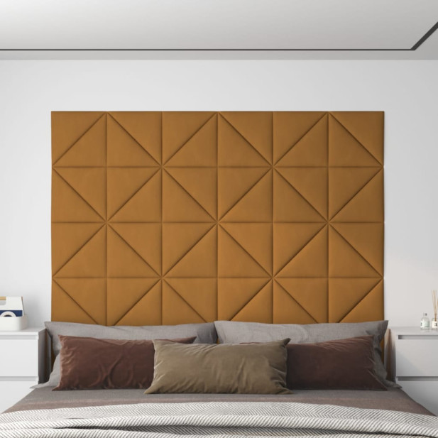 12 db barna bársony fali panel 30 x 30 cm 0,54 m² - utánvéttel vagy ingyenes szállítással